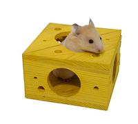 Boredom Breaker Sleep 'n' Play Cheese for Small Animals - 11cm x 11cm x 7cm