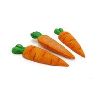 Rosewood Boredom Breaker Treat 'N' Gnaw Carrots - 3-Pack Edible Chew Toys for Rabbits, Guinea Pigs, Hamsters, Mice and Small Pets - Natural