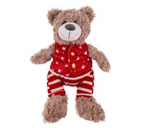 Rosewood Buddy Bear Christmas Dog Toy - Festive Plush Bear with Squeaker for Soft Play & Cuddles, Holiday Pet Toy for Gentle Interactive Fun, Great