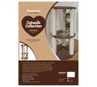 Rosewood Catwalk Cat Scratch Post Cinnamon - 45 x 45 x 81cm