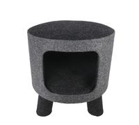 Rosewood Catwalk Charcoal Felt Stool for Cats