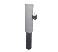 Rosewood Charcoal Adjustable Pole Scratcher, Grey Cat Scratch Post Extends from 69cm to 82cm, Features Hanging Cat Toy, Twist-to-Adjust, Ideal for