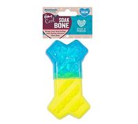 Rosewood Chillax Cool Soak Bone Dog Toy (One Size) (Yellow/Blue)