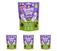 Rosewood Choc Drops for Dogs - Dog Safe Chocolate with Added Vitamins, Cocoa Free, Easter Gift, Training Treats, Chocolate Treat for Small, Medium, Large Dogs and Puppies (200g) (Pack of 4)