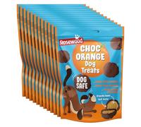 Rosewood Choc Orange Crunchy Balls for Dogs - Real Turkey and Orange Treats with Added Vitamins - Dog Safe Choc - Bite-Sized Dog Snacks - Training Treats (Case of 12 x 140g)