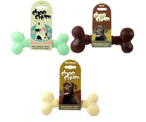 Rosewood Choo Chums Bones Dog Toy - Mint Bone - Large