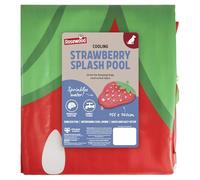 Rosewood Cooling Strawberry Splash Mat for Dogs - Outdoor Sprinkler and Pool for Dogs, Easy to Use, Simply Attach to Your Hose Pipe for Summer Cooling Fun, 155 x 140cm