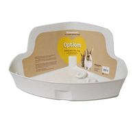 Rosewood Corner Rabbit Litter Tray, Large, White