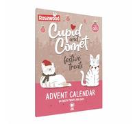 Rosewood Cupid & Comet Advent Calendar For Cats, Yoghurt & Catnip Flavour Cat Treats