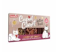 Rosewood Cupid & Comet Cat Canapes - Made with Real Meat, Luxury Selection of Cat Treats, Tuna, Salmon and Chicken Flavour Snacks, for Cats (120g)