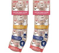 Rosewood Cupid & Comet Christmas Dinner Cat Stocking, Cat Treats & Cat