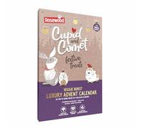 Rosewood Cupid & Comet Luxury Veggie Burst Advent Calendar for Small Animals - Variety of Natural Flavours, Rich in Hay, Grasses and Vegetables, 24 Treats for Hamsters, Rabbits, Guinea Pigs (120g)