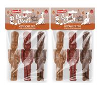 Rosewood Cupid & Comet Nutcracker Trio for Dogs - Three Festive Meaty