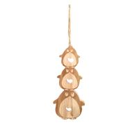 Rosewood Cupid & Comet Penguin Trio, Glue-Free Festive Hanging Toy & Gnaw | Natural Wood Enrichment Toy for Small Animals, Rabbits, Guinea Pigs, Hamsters, Gerbils, Chinchillas, Degus, Rats, Mice