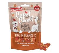 Rosewood Cupid & Comet Pigs in Blankets Christmas Dog Treats, For Dogs