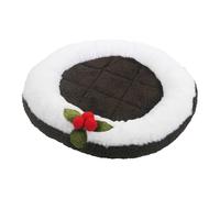 Rosewood Cupid & Comet Pudding Snuggle Bed for Small Animals - Christmas Pudding Design, Small Pet Bed Mat for Guinea Pigs, Rabbits and Ferrets, Lap Pad for Grooming, Washable, Soft Sleeping Pad
