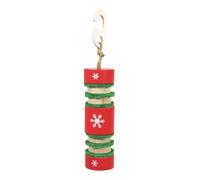 Rosewood Cupid & Comet Treat 'n' Roll Cracker, Festive Hanging Toy & Gnaw | Natural Loofa & Wood Enrichment Toy for Small Animals, Rabbits, Guinea Pigs, Hamsters, Gerbils, Chinchillas, Rats, Mice
