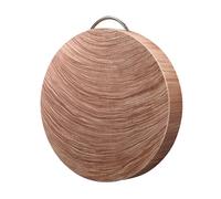 Rosewood Cutting Board for Kitchen with Handle Reversible Round Chopping Board Charcuterie Board Butcher Block for Meat, Fruit(39cm/15.3in)