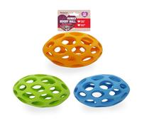 Cyber-Dog Rubber Lattice Ball Dog Toy - Rugby Ball - 15cm