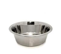 Rosewood Deluxe Stainless Steel Dog Bowl - Silver - Size: Small