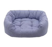 Rosewood Dog Bed Stylish Square Blue Sky Stripe Non Slip Puppy Settee S, M, L