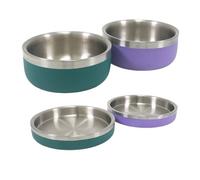 Rosewood Dog Cat Bowl Stainless Steel Premium Double Wall Non Slip Feed Dish