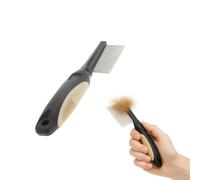 Rosewood Dog Comb for Dogs and Cats - Size M - Fur Comb for Daily Grooming - Black - For Tangle-Free and Groomed Fur
