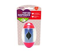Rosewood Dog Poop Bag Dispenser with 30 Poo Bags - Fits Most Standard Refill Rolls - Easy Clip for Leads & Travel - Assorted Colours, 1pc