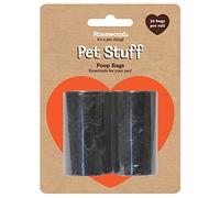 Rosewood Dog Poop Bag Refills - 2 Rolls, 30 Poo Bags Per Roll - Fits Most Standard Dispensers - Easy Tear-Off Design - Portable for Walks & Travel