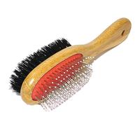 Rosewood Double Sided Wooden Grooming Brush for Dogs & Cats, Small