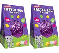 Rosewood Easter Egg for Cats - Cat Safe Chocolate Treat with Catnip, Cocoa Free, Gluten Free, Easter Gift for Cats and Kittens, Easter Cat Treat (45g) (Pack of 2)