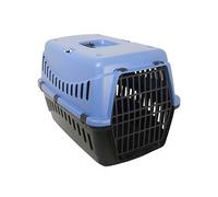 Rosewood Eco Line Plastic Cat Carrier, Medium, Slate Blue/Black