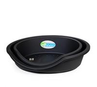 Rosewood Eco Line Recycled Plastic Pet Bed - Graphite Grey - Medium (Approx. 80cm) | Durable, Washable Bed for Dogs