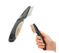 Rosewood Flea Comb for Dogs and Cats - Fine Flea and Egg Removal Comb - Black - For Targeted Care of Sensitive Areas