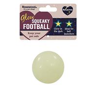 Rosewood Glow In The Dark Football Dog Toy - 6.3cm