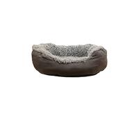 Rosewood Grey Lion Oval Dog Bed, Large, 80x65cm