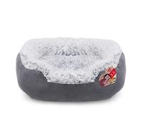 Rosewood Grey Lion Oval Dog Bed, Medium, 67x57cm