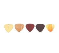 Rosewood Guitar Pick Box Set, Nature Wood Texture with Lock, Copper Alloy Hinge, Acoustic, Electric, Bass Picks for Rock, Jazz, Metal, Classical