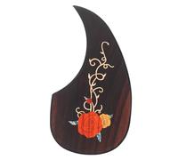 Rosewood Guitar Protective Pickguard Anti Scratch Replacement Sticker | Wood Material, Easy Install with Double Sided Adhesive, Creative Carved Inlay Look for Guitar Parts