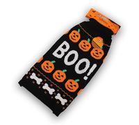Rosewood Halloween Boo Dog Jumper - Knitted Dog Sweater with BOO Design - Soft & Cosy Halloween Dog Outfit - Warm Autumn Pet Clothing for Dogs - Medium