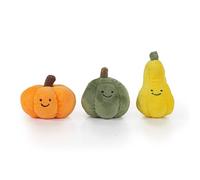 Rosewood Halloween Mini Pumpkin Dog Toy Set - 3-Pack Plush Squeaky Dog Toys for Small Dogs - Cute Festive Pumpkins with Hidden Squeakers - Soft Chew Toys for Gentle Play & Halloween Fun