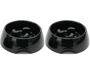 Rosewood Heavy Duty Anti Scoff Melamine Slow Feeder Bowl for Dogs, Medium (Pack of 2)
