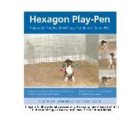 Rosewood Hexagon Play Pen for Dogs - Pack Of Six Panels (63 x 63cm)