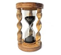 ROSEWOOD HOURGLASS SAND TIMER - 3-Minute Wooden Timer for Home, Office, Desk Décor & Gift
