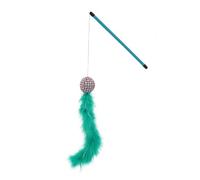 Rosewood Jolly Moggy Feather Boa Cat Toy, clear
