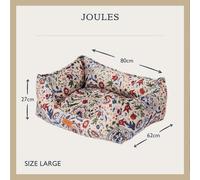 Rosewood x Joules Festival Floral Box Bed for Dogs, Large Dog Bed, Padded Sides, Non-Slip Base, Luxury Pet Bed for Large Dogs