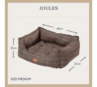 Rosewood Joules Hensen Check Box Dog Bed