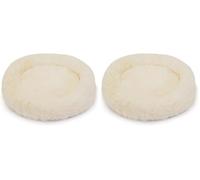 Rosewood Kitten Sleeper, Small Cat Bed, Cream, 14” (Pack of 2)