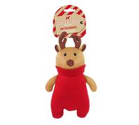 Rosewood Knitted, Squeaky Reindeer Christmas Dog Toy, 34 x 20 x 10cm
