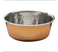 Rosewood Large Hammered Copper Stainless Steel Dog Bowl 1900ml